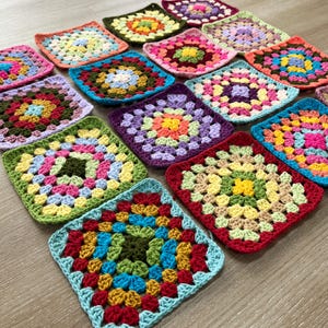 Granny Square Crochet Pattern- Beginner Friendly PDF