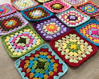 Granny Square Crochet Pattern- Beginner Friendly PDF