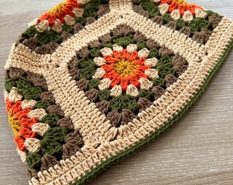 Crochet Motif Beanie Pattern: Beginner-Friendly PDF