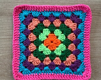 Granny Square Motif Pattern  - Beginner Friendly PDF