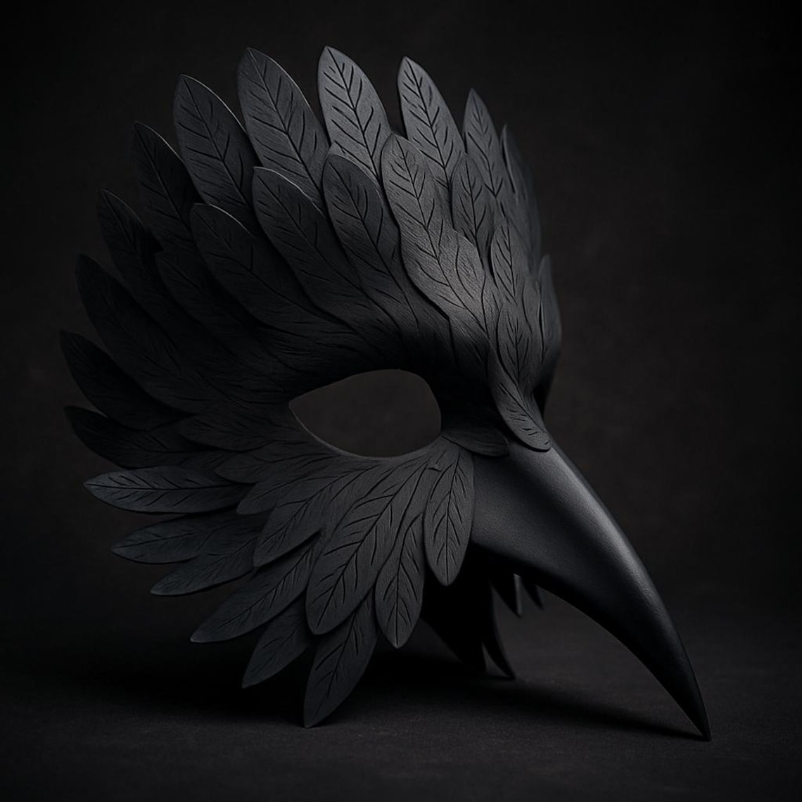 Black Gothic Crow Mask: Halloween Masquerade Costume, Cosplay - Etsy