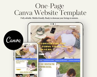 UGC Creator Portfolio Website Template | Canva Media Kit