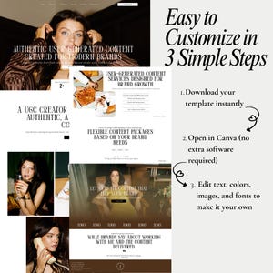 de site Web de marque personnelle | Site portfolio de créateurs Canva pour les créateurs numériques, les influenceurs et les entreprises en ligne image 5