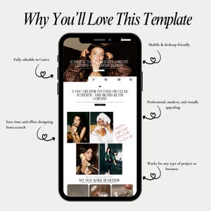 de site Web de marque personnelle | Site portfolio de créateurs Canva pour les créateurs numériques, les influenceurs et les entreprises en ligne image 3