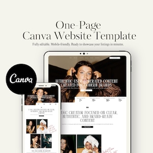 de site Web de marque personnelle | Site portfolio de créateurs Canva pour les créateurs numériques, les influenceurs et les entreprises en ligne image 1