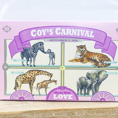 Pale Pink Animal Cracker Boxes Animal Cookie Boxes Pastel Etsy