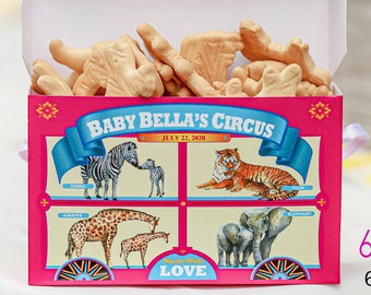 animal cracker baby shower favors