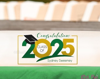 Class of 2025 Congratulations Graduation Party Personalized Silverware Utensil Flatware Bags