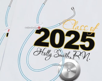 Personalized RN/MD Graduation Favor Bags - Class of 2025