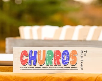 Churro Bags Personalized Family Party