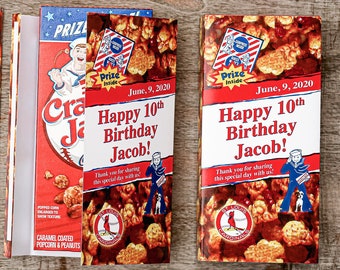 Cracker Jack Wraps Traditional Baseball Theme Party Favor