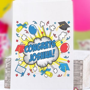 Superhero Graduation Party Favor Bags