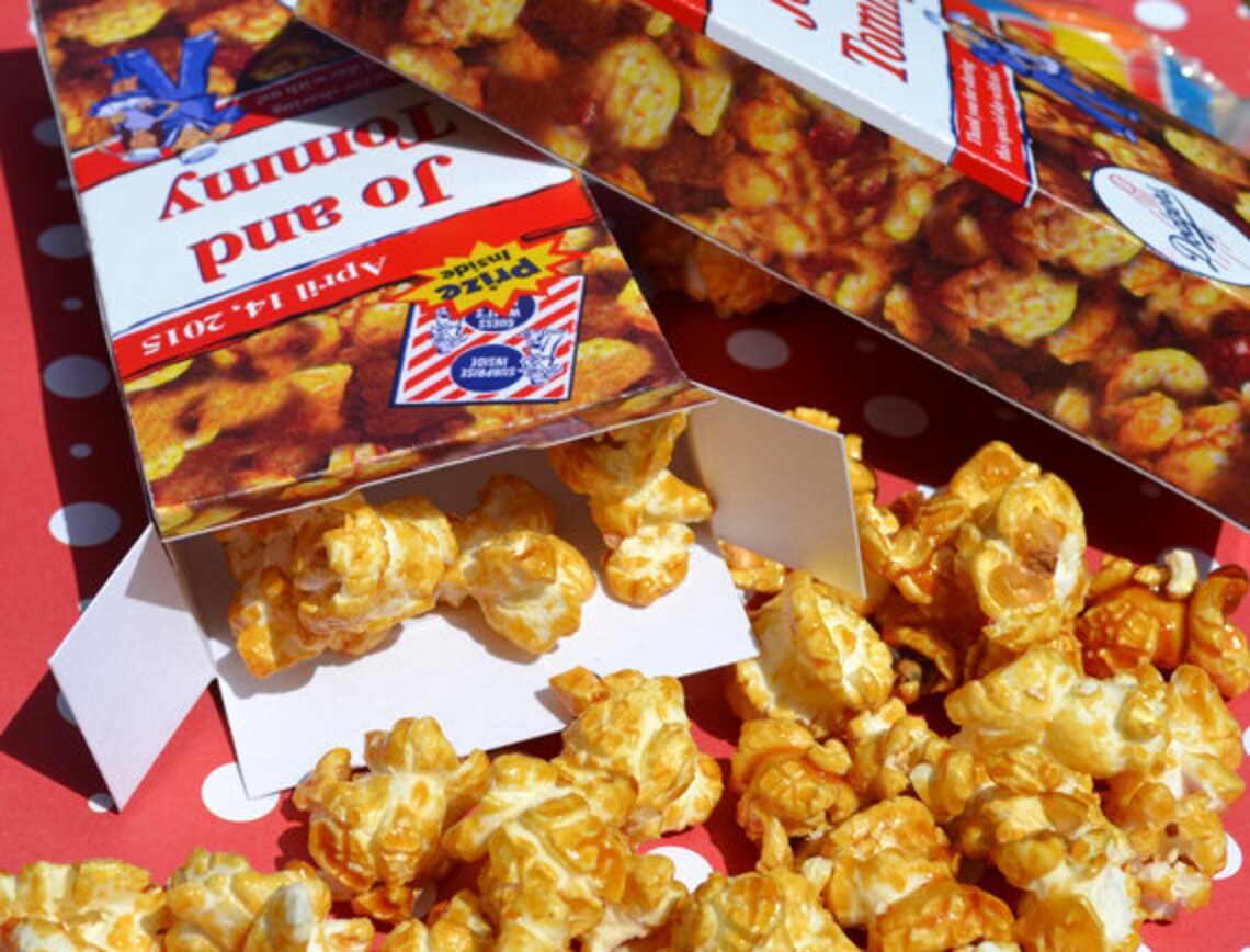 Personalized Cracker Jack Boxes for Baseball Wedding Favors Etsy