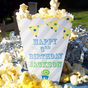 Carnival Popcorn Boxes for Birthday Circus Theme or Carnival Theme Party Favors image 9