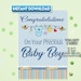 Printable Baby Boy Greeting Card Congratulations New Baby - Etsy