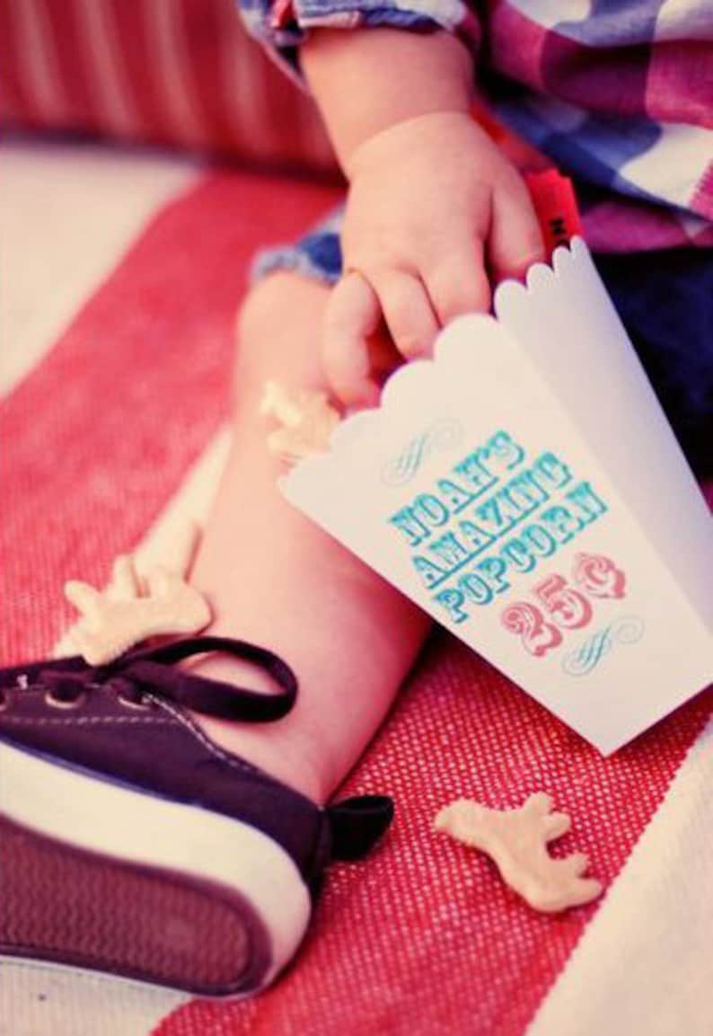 Christening Favors Popcorn Bar Boxes Birthday Favors Bat Mizvah Favors Custom Popcorn Boxes for Weddings Favors