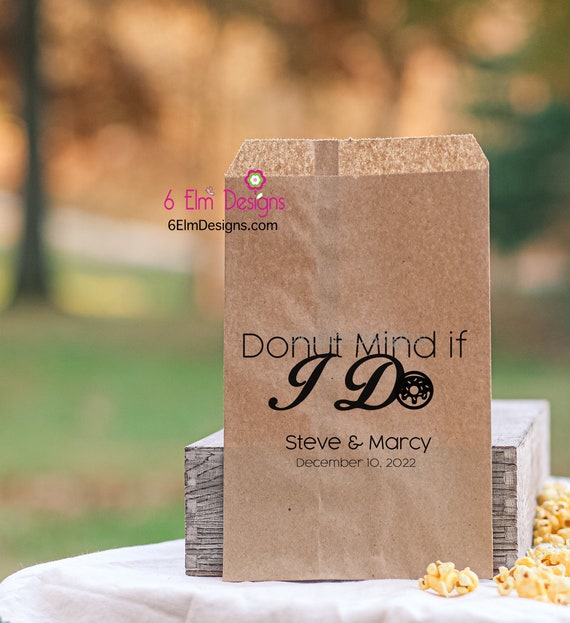 Donut Bags for Wedding, Doughnut Bags, Donut Bar, Donut Wall Kraft Paper Il_570xn