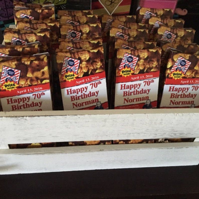 Cracker Jack Boxes for Baseball Birthday Party Favors Etsy