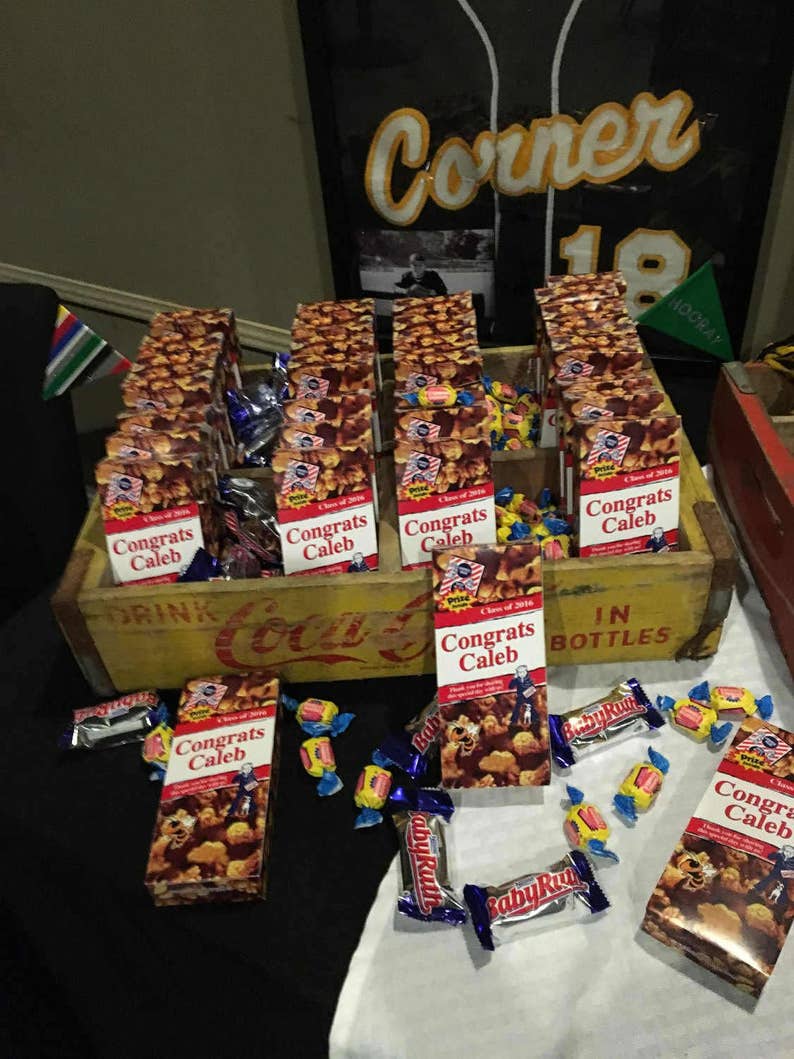 Cracker Jack Boxes for Baseball Birthday Party Favors Etsy