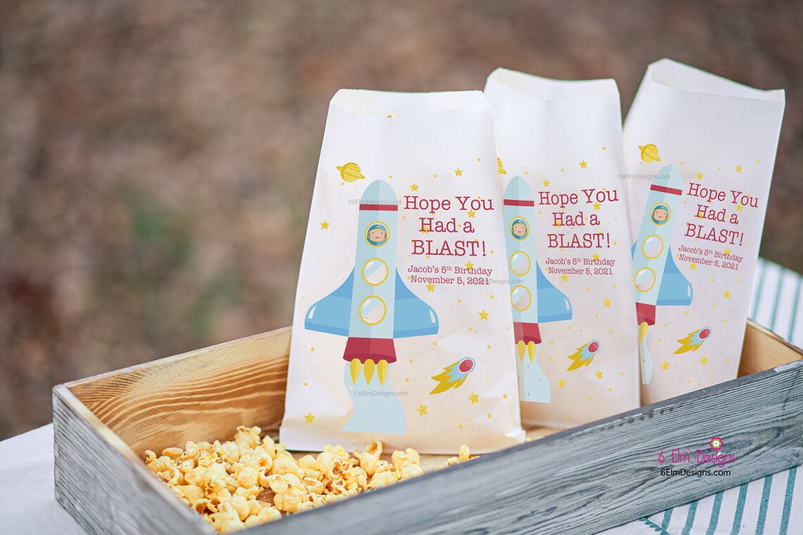 Hope You Had a Blast Personalized Birthday Goodie Bags Outer Etsy