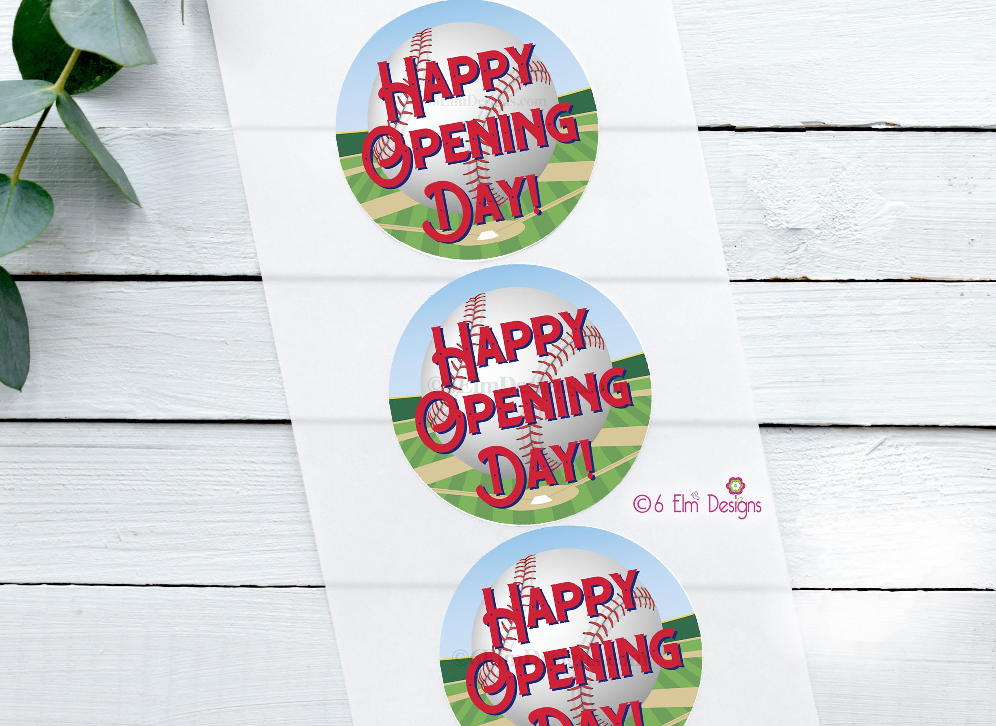 Opening Date Sticker Baseball Opening Day Stickers 2