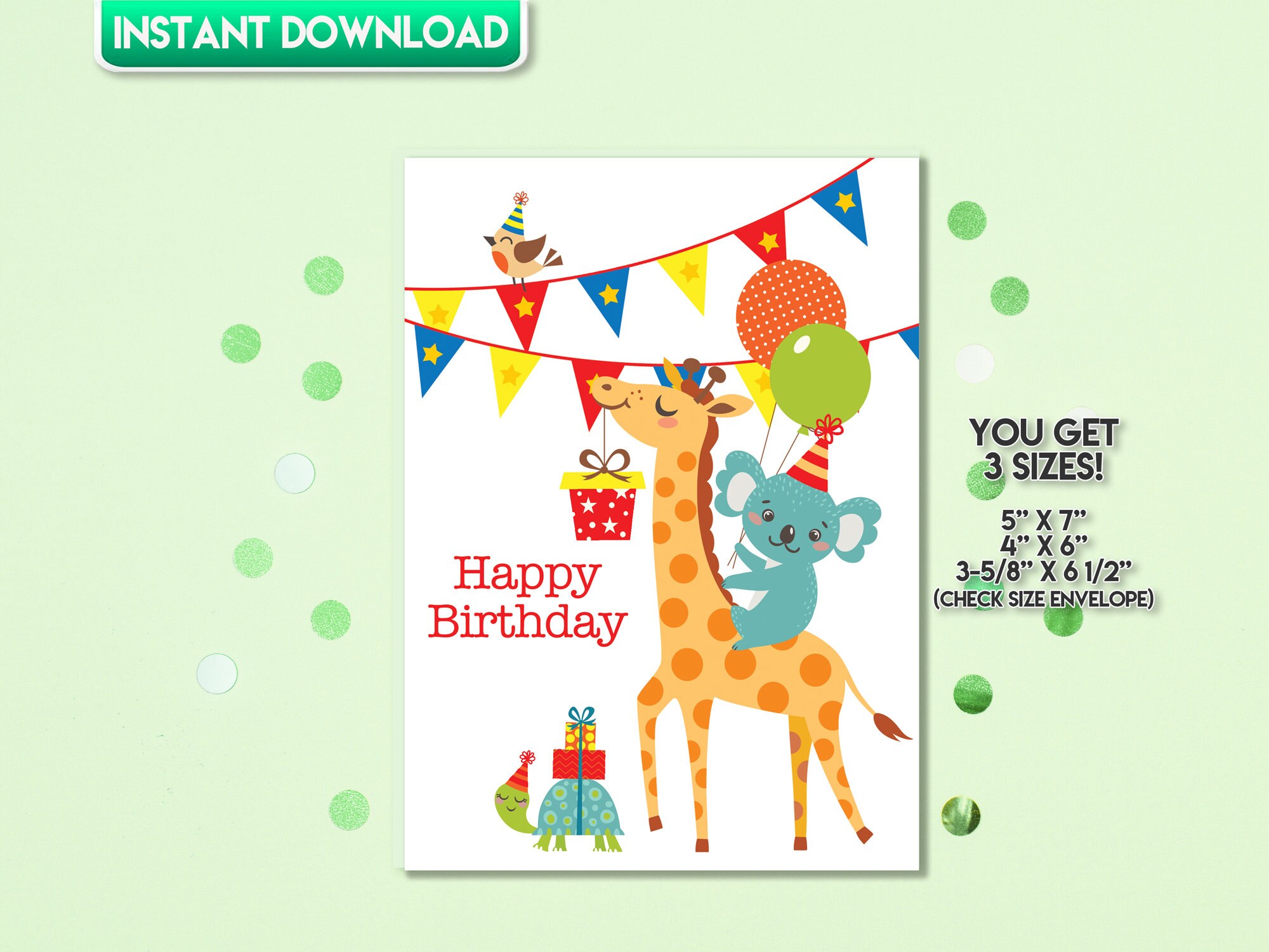 Printable Happy Birthday Boy Instant Download Little Boy | Etsy