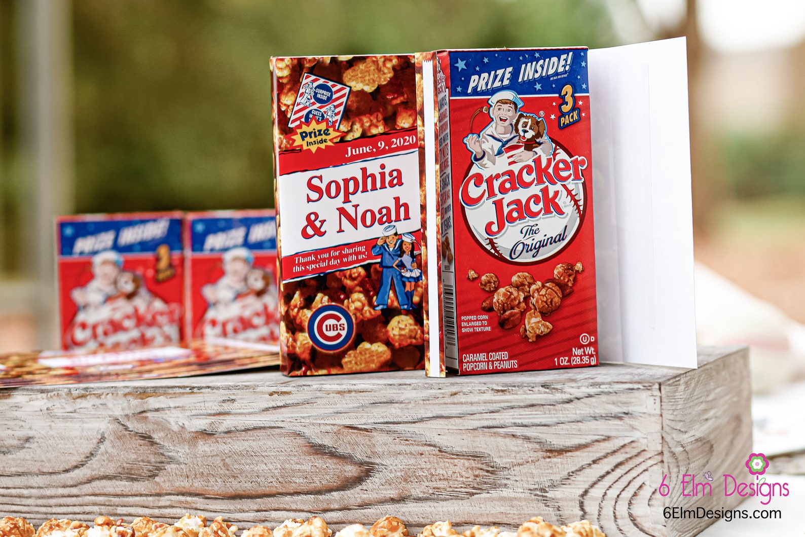 Cracker Jack Wraps Wedding Baseball Theme Party Favor Etsy