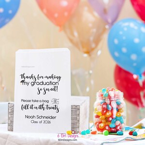 Class of 2026 Graduation Favor Bags • Personalized Candy Bags • Custom ...