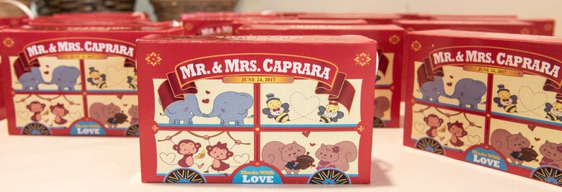 Personalized Animal Cracker Boxes Wedding Favors Party Favors Zoo Wedding Circus Wedding Zoo Party Circus Themed Party image 9