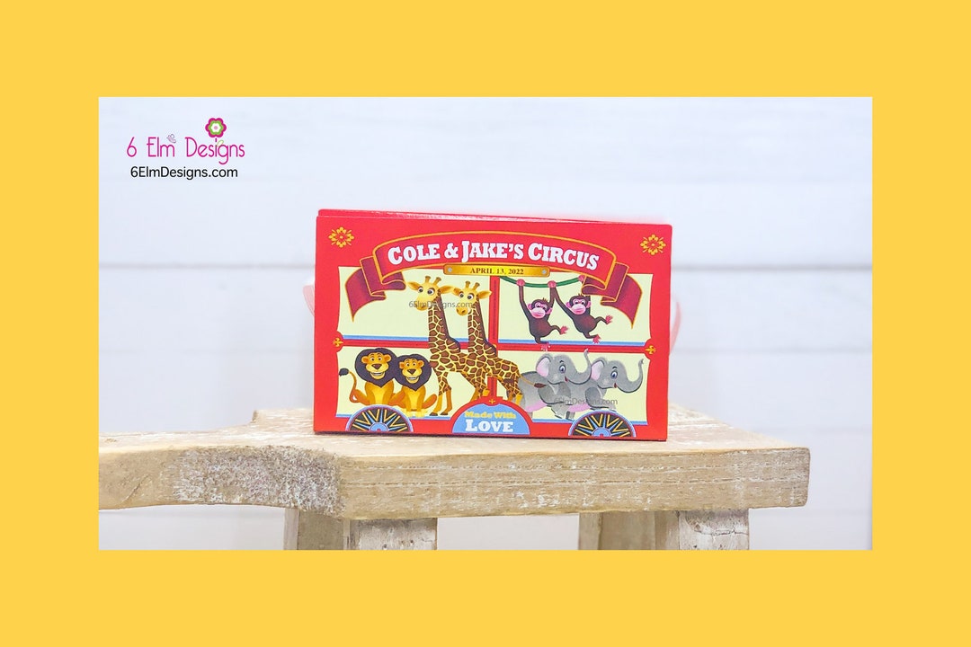 Twin Animal Cracker Boxes Animal Cookie Boxes Twin Circus Etsy