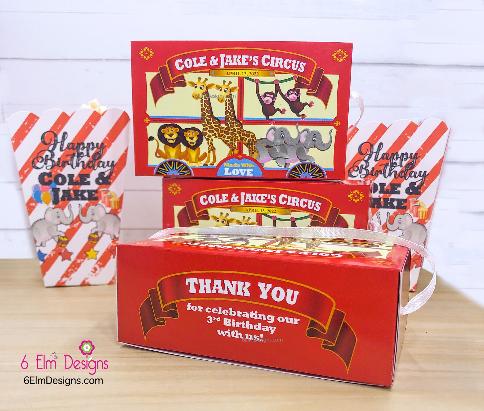Twin Animal Cracker Boxes Animal Cookie Boxes Twin Circus Etsy