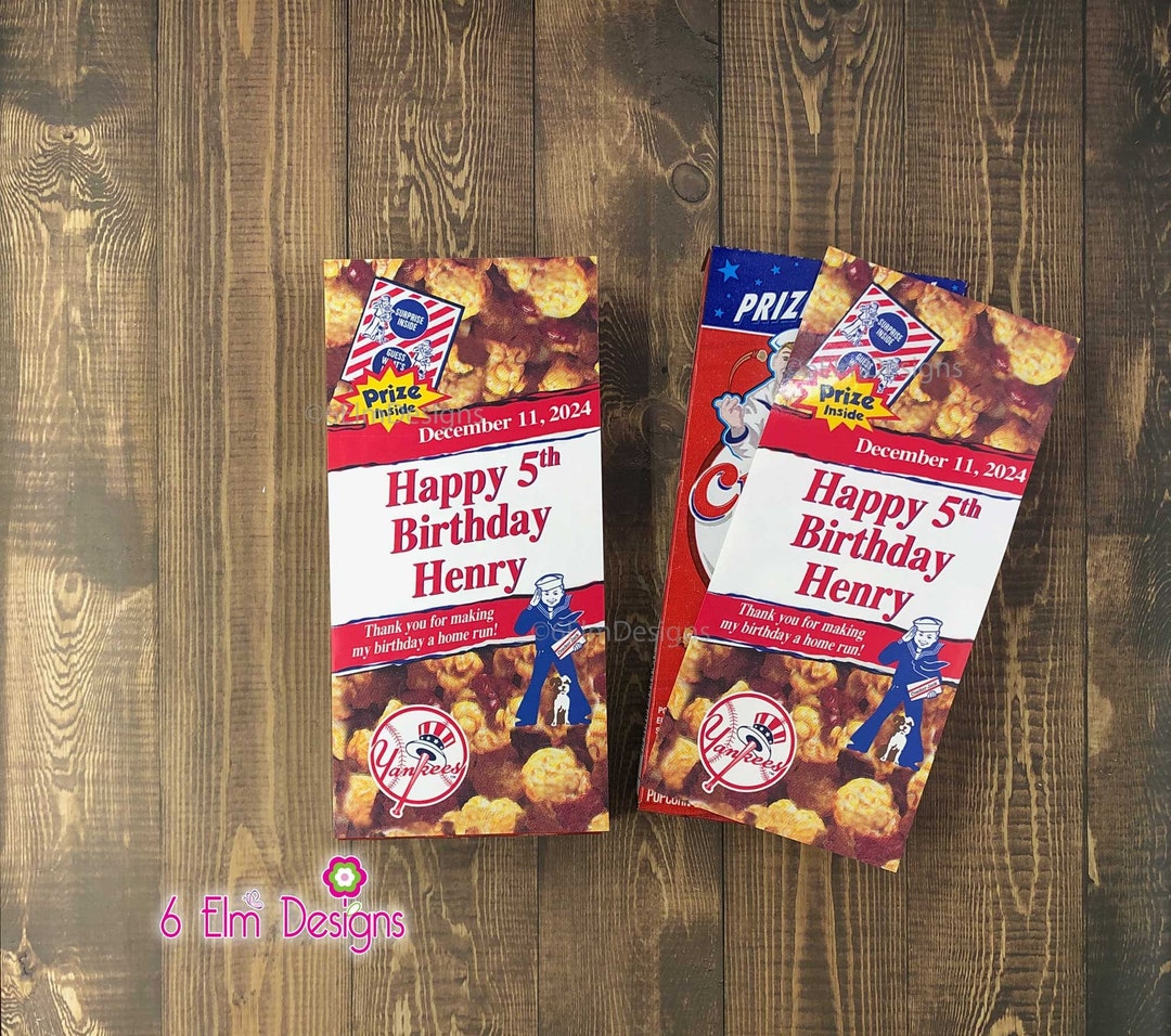 Cracker Jack Labels Custom Cracker Jack Stickers for Etsy