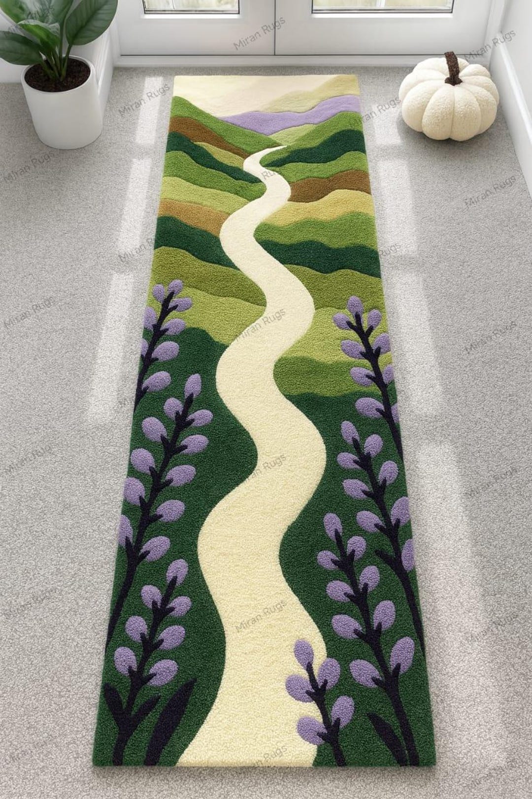 Pathways Rug Hand-tufted Scenic Pathway Hand-tufted Hallway Runner Rug Featuring ...