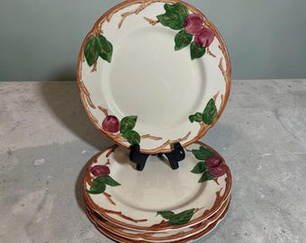 Franciscan Apple Dinner Plates Set (10.5") – Vintage Ceramic Tableware