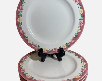 Conjunto de 5 pratos de jantar Pfaltzgraff com estampa floral, coleção Atmosphere Grandma's Kitchen, 27,3 cm (10 3/4").