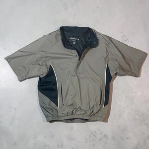 FootJoy DryJoys Short Sleeve Pullover Jacket Wind Shirt Golf Rain Windbreaker