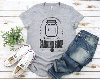 Camiseta de enlatado personalizada, camiseta de enlatado personalizada, camiseta de granja, regalo del día de la madre, regalo para amantes de las conservas, camiseta de granjero, regalo del día de la madre Ball Cans