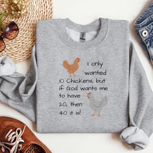 Bluza z nadrukiem Chicken Math, Koszulka Chicken Math, Sweter Chicken Math, Prezent dla miłośnika kurczaków, Prezent dla opiekuna kurczaków, Słodka koszulka Chicken, Prezent dla mamy zdjęcie 6