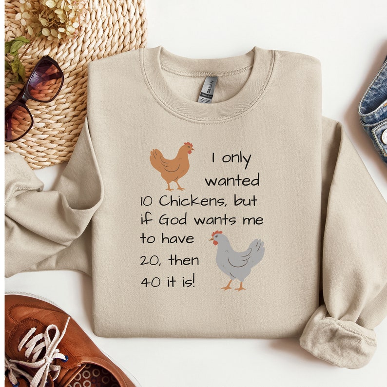 Bluza z nadrukiem Chicken Math, Koszulka Chicken Math, Sweter Chicken Math, Prezent dla miłośnika kurczaków, Prezent dla opiekuna kurczaków, Słodka koszulka Chicken, Prezent dla mamy zdjęcie 1