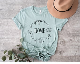 Gehöft Shirt, Gehöft T-Shirt, Bauernhof T-Shirt, Muttertagsgeschenk, selbstgemachtes Shirt, Gehöft Geschenk, Bauer-T-Shirt, selbstgemachter Liebhaber-Shirt, Landwirtschaft