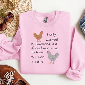 Bluza z nadrukiem Chicken Math, Koszulka Chicken Math, Sweter Chicken Math, Prezent dla miłośnika kurczaków, Prezent dla opiekuna kurczaków, Słodka koszulka Chicken, Prezent dla mamy zdjęcie 5
