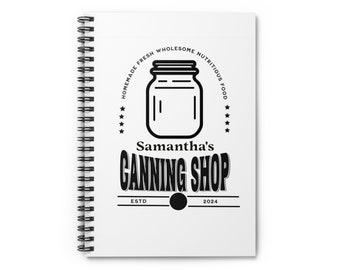 Personalisiertes Canning Journal, Canning Notebook, Custom Canning Journal, Journal für Canner, Canning Geschenk, Weihnachtsgeschenk, Muttertagsgeschenk