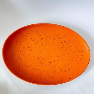 Owalna taca do serwowania, ręcznie robiony ceramiczny talerz na jedzenie, duży talerz obiadowy, rustykalna zastawa stołowa, wystrój domu, minimalistyczny talerz śniadaniowy