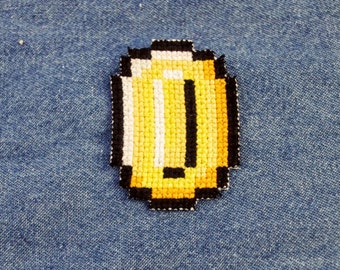 Super Mario Bros Coin Iron On Patch