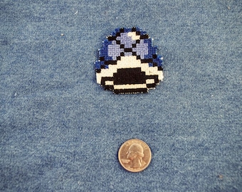 Super Mario World Blue Shell Iron On Patch