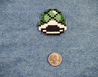 Super Mario World Green Shell Iron On Patch