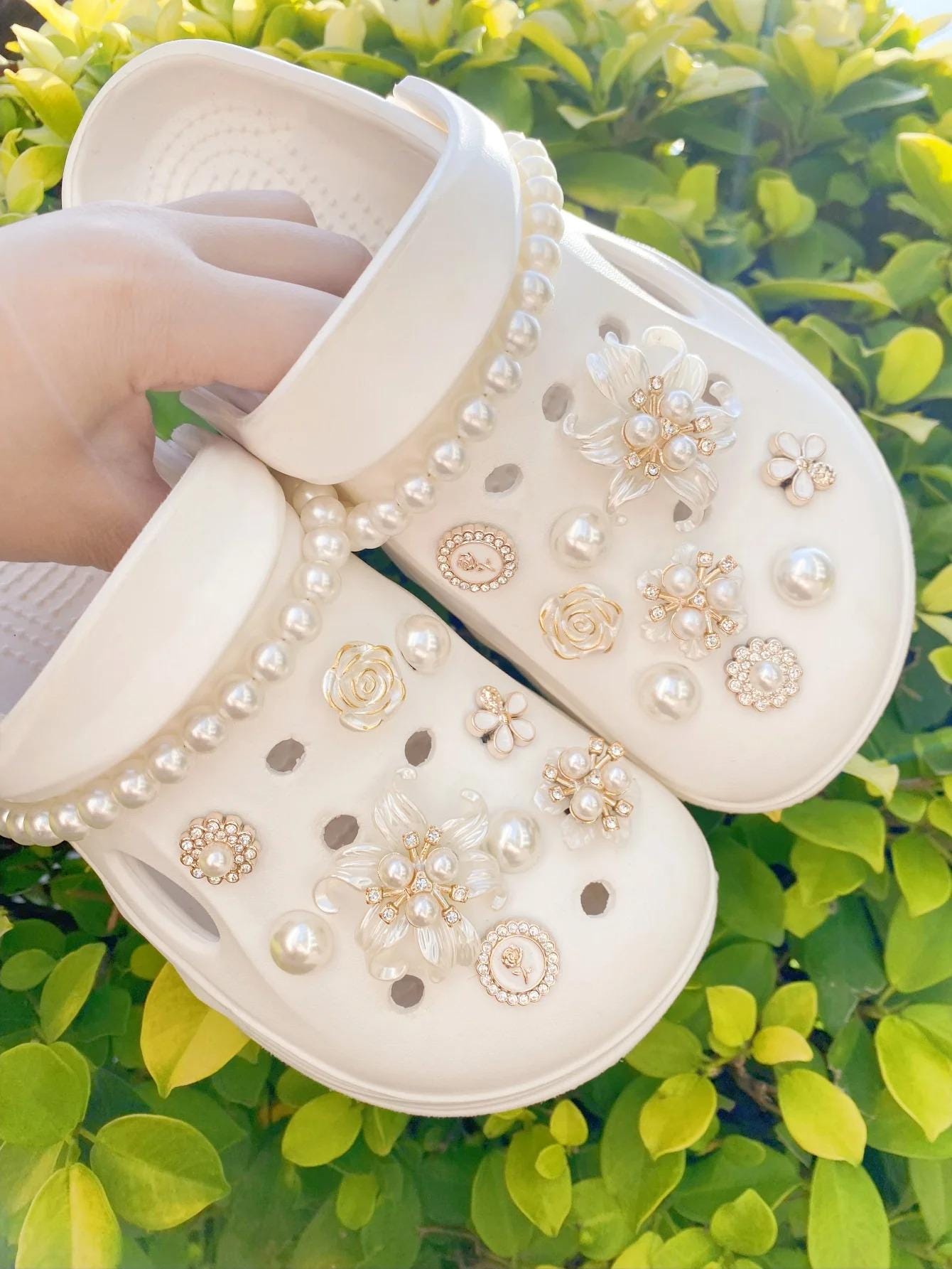 CROCS Women\'s Accessories in White and Silver Croc ain main image 3
