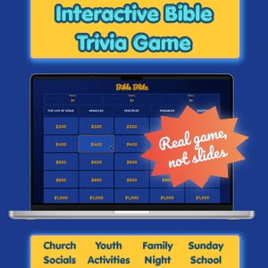 Interactive Bible Trivia Game (Digital HTML Download, No PowerPoint, No Internet Required)