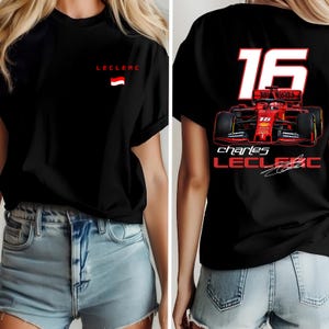 Charles Leclerc T-Shirt, F1 Racing Graphic Tee, Vintage Ferrari Comfort Colors Shirt, Formula One Fan Apparel, Comfort shirt