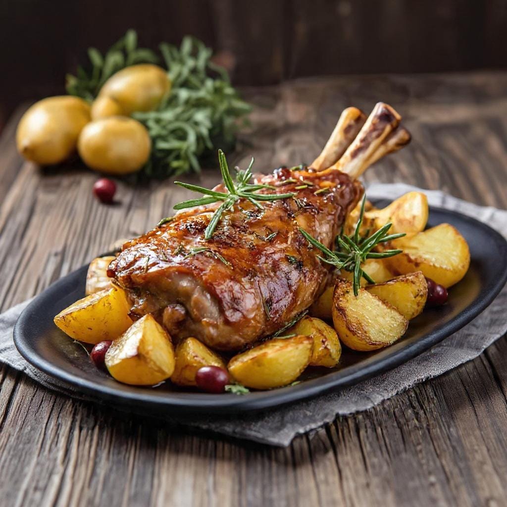 Shank In English Oven Roasted Lamb Shanks Recipe | Oven Roasted Lamb Shanks Recipe ...
